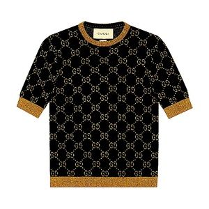 Gucci GG Lamé Top Blue/Gold